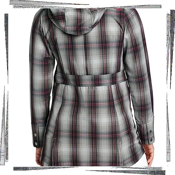 Lightweight Gray & Pink Plaid All Weather Jacket (S) by Outdoor Research - Picture 2 of 6